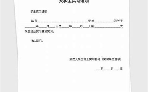 大学生实习证明：如何有效获取实习证明及其重要性